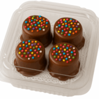 Malvavisco Enchocolatado | Cajita de Plástico